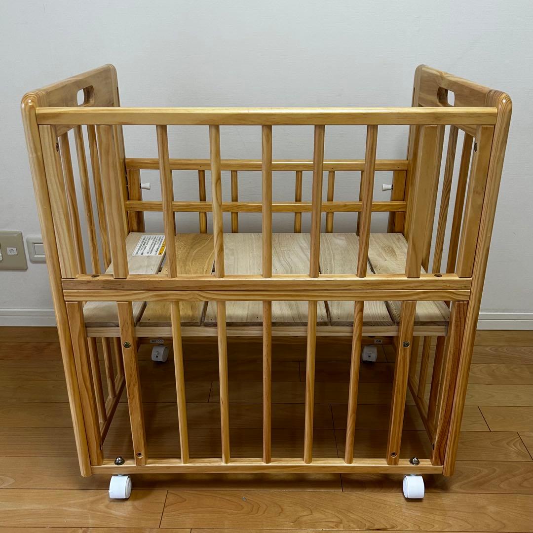 【送料込み】KATOJI カトージ ミニミニベビーベッドⅡ ナチュラル