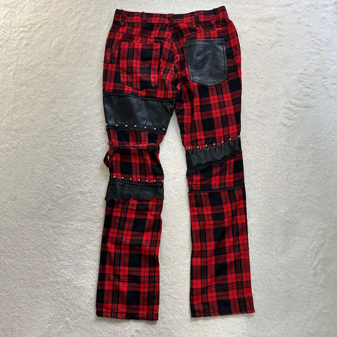 SEX POT ReVENGe y2k チェック ボンテージパンツ