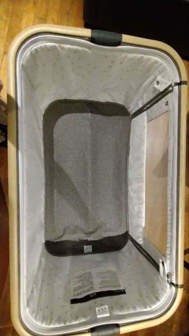 ベビーベッド HZDMJ (グレー)　折り畳み