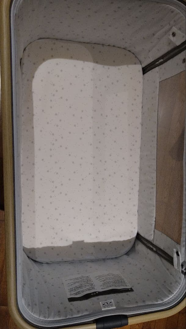 ベビーベッド HZDMJ (グレー)　折り畳み