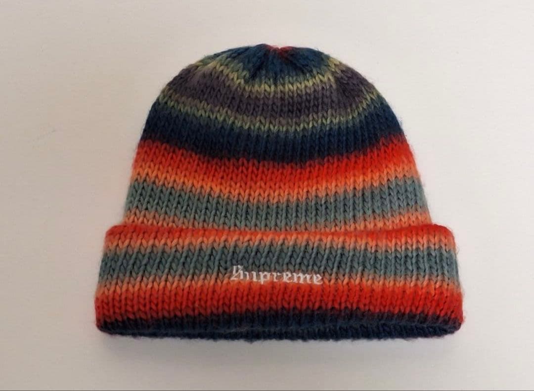 Supreme ニット帽 ストライプ