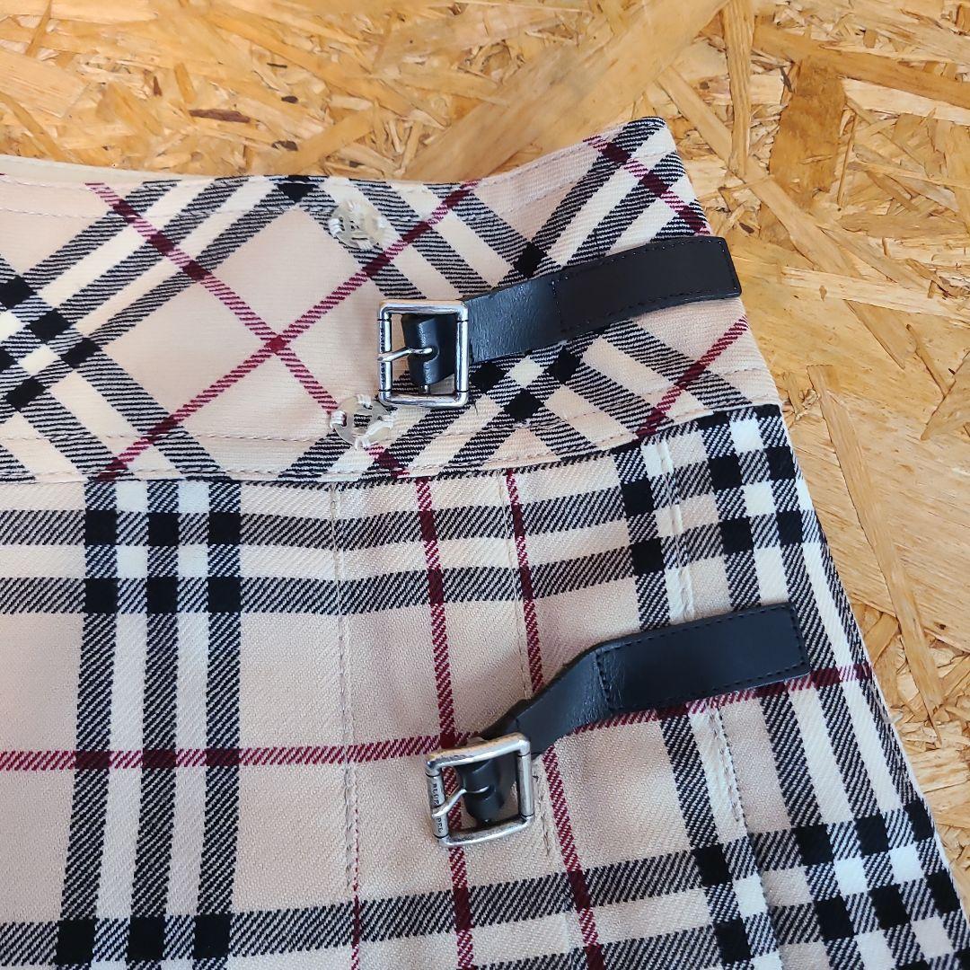 BURBERRY BLUE LABEL バーバリー ラップ ミニスカート