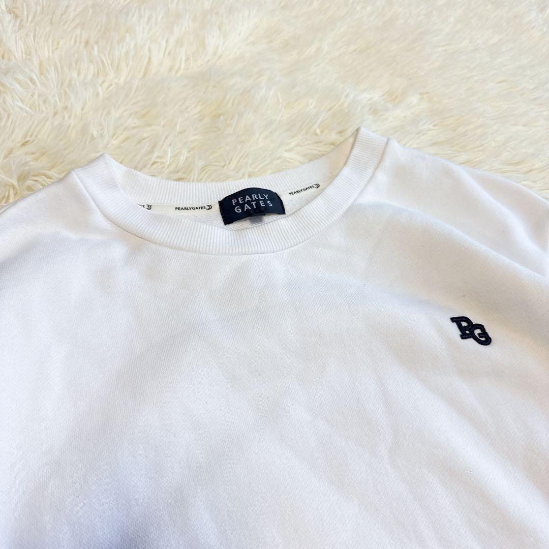 【パーリーゲイツ】限定品 トレーナー ホワイト 2サイズ レディース