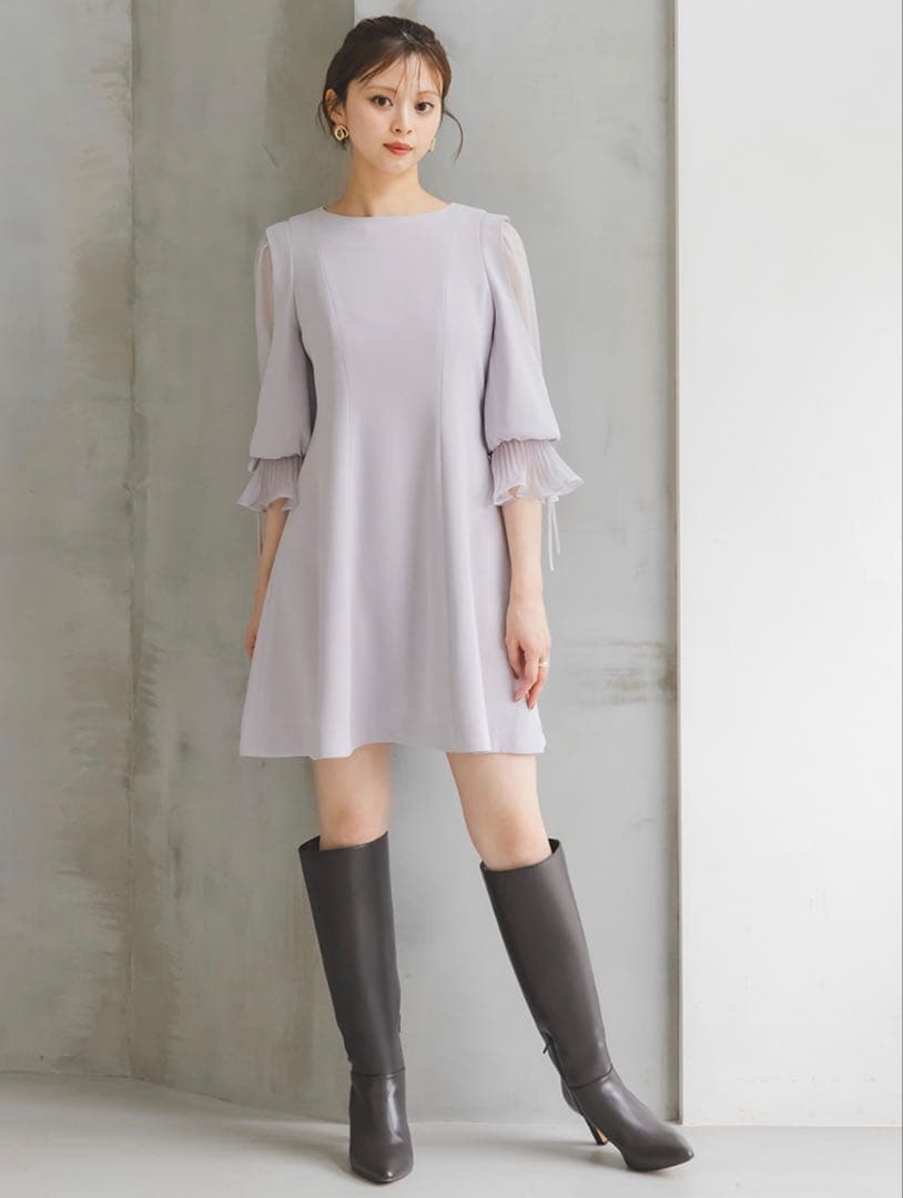 SNIDEL スナイデル　ミニワンピース LBLU