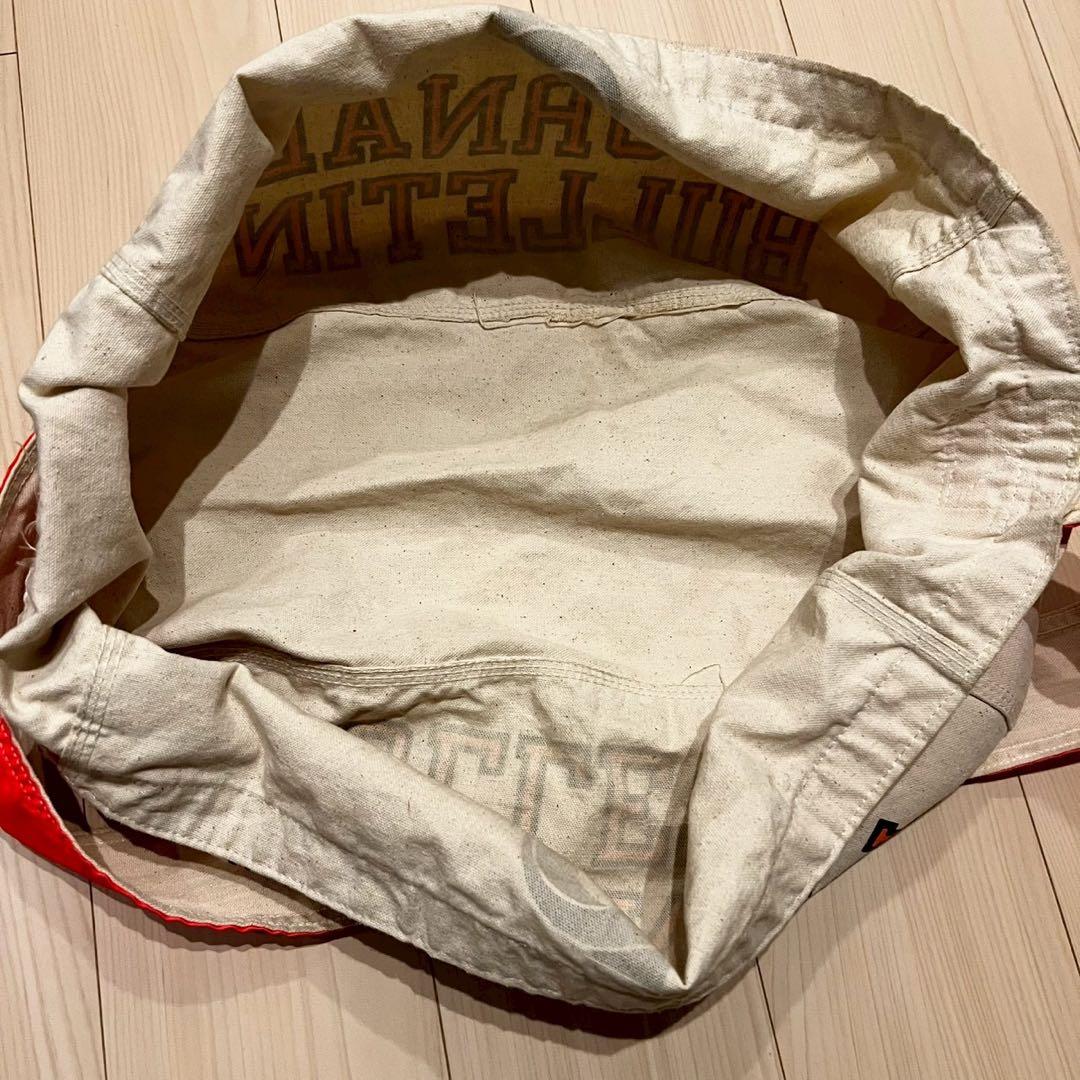 60s〜70s 両面プリント 染み込み ニュースペーパー バッグ 古着