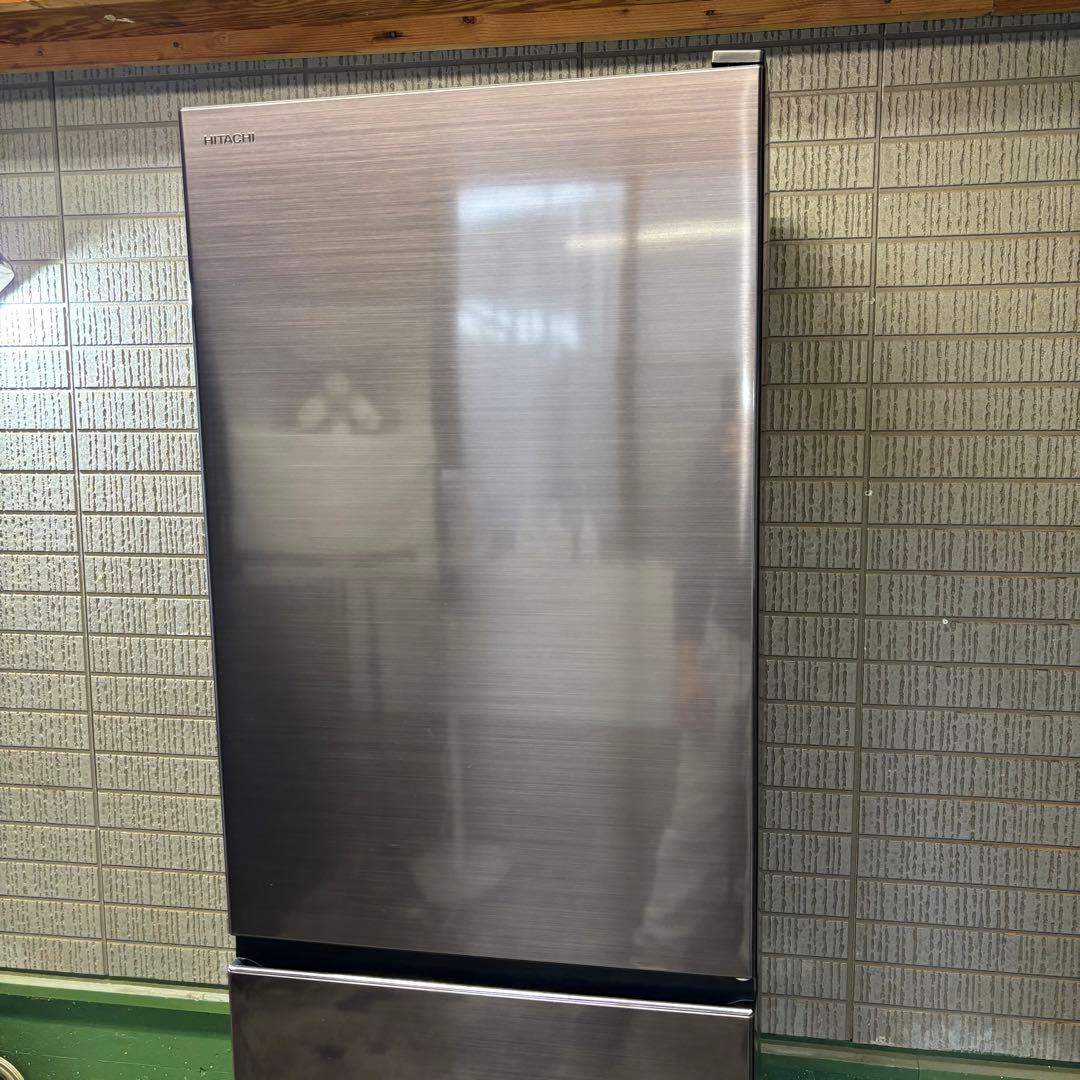 冷蔵庫 375L おしゃれ 鋼板 大容量 日立 20年製【地域限定配送無料】