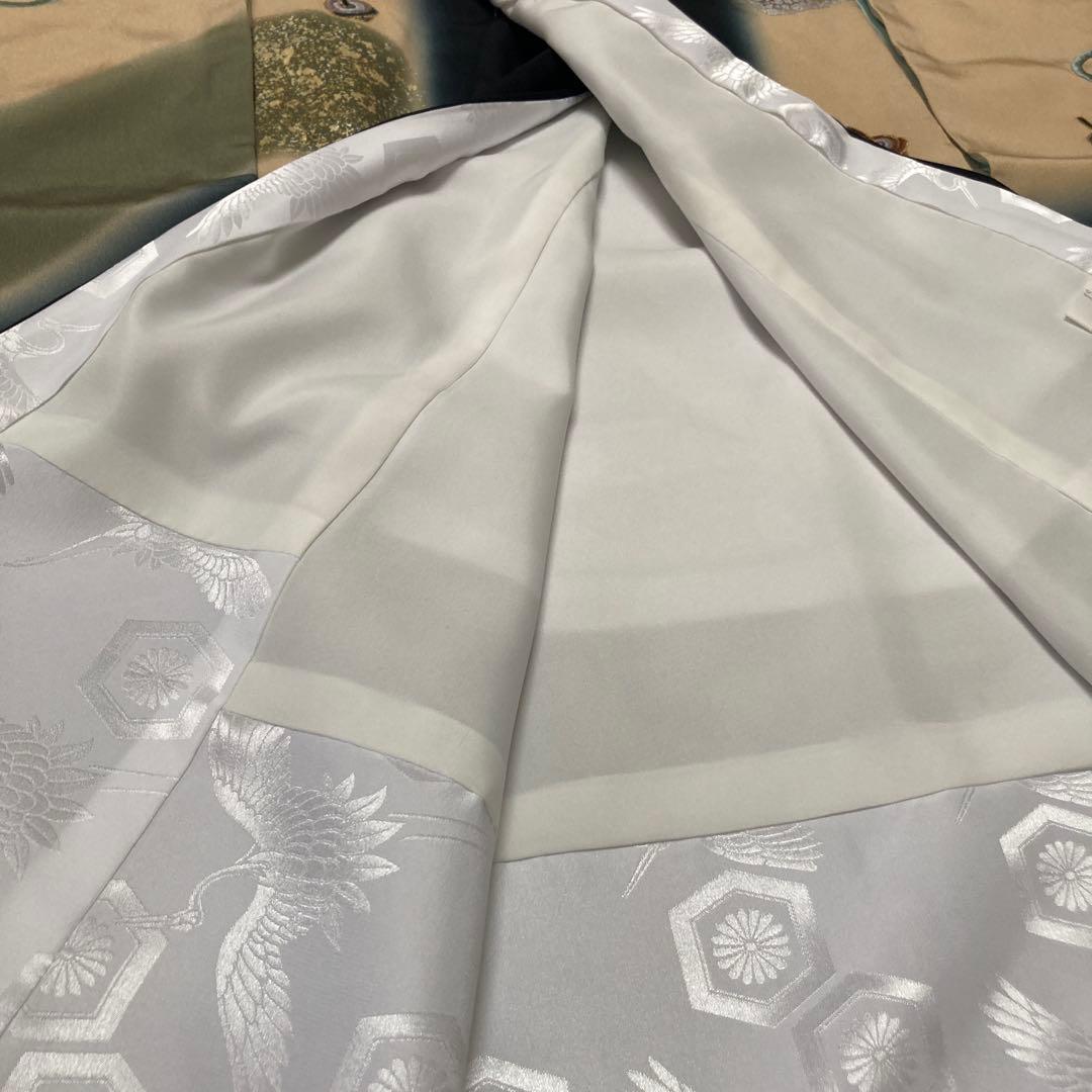 【新品】高級　刺繍　初着　お宮参り着　かぶと　龍柄