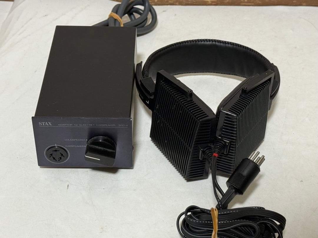 ジャンク品 STAX ADアダプター　ヘッドホンセット SRD-4 SR-80