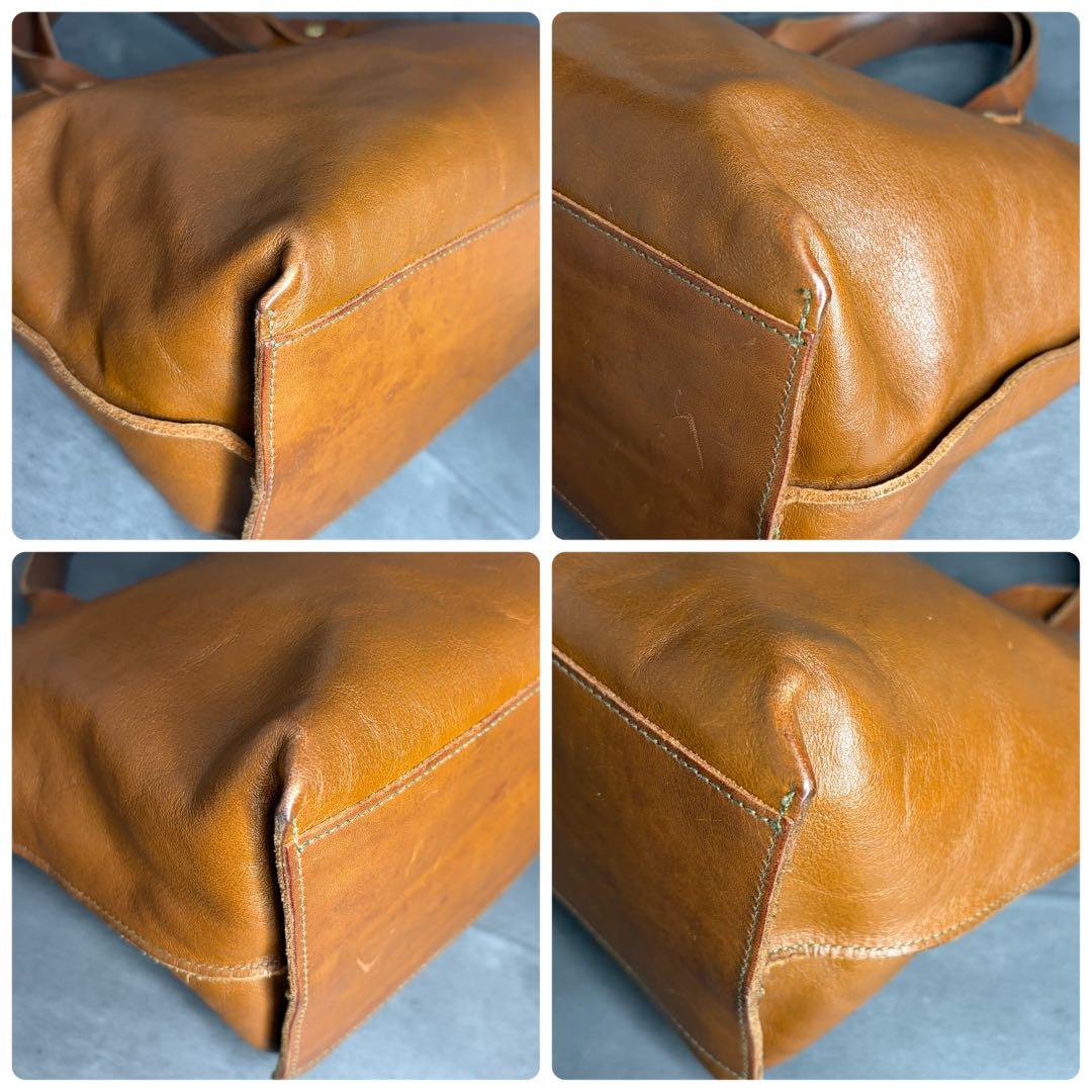 【美品】IL BISONTE イルビゾンテ ハンドバッグ 本革 オールレザー