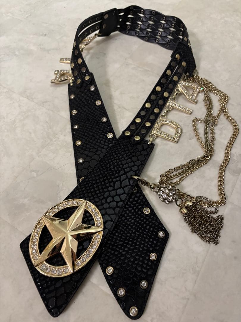 最終価格★当時物 元祖d.i.a.平成スターバックルベルト ブラック