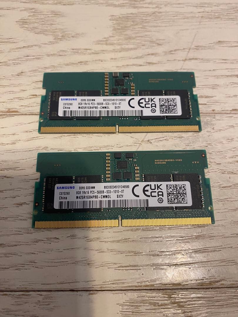 Samsung DDR5 PC5-5600 8g 2枚セット