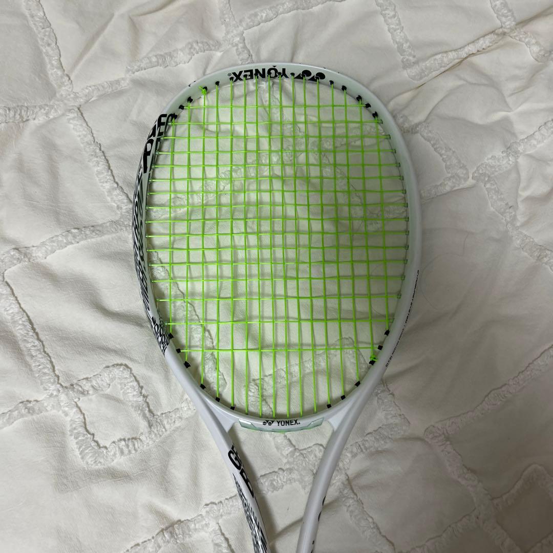 YONEX 軟式テニスラケット ホワイト/グリーン
