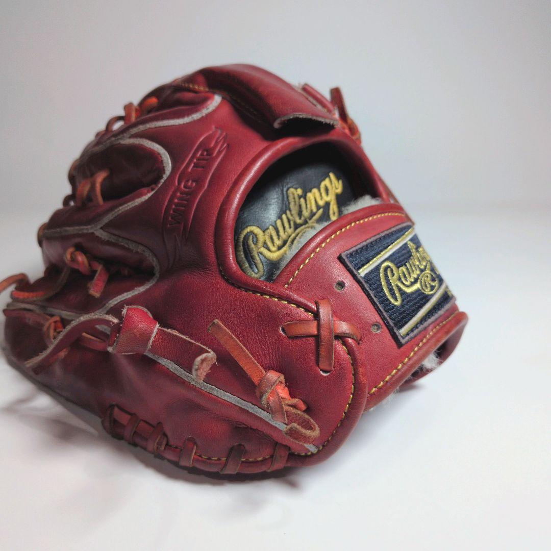 【美品】Rawlings 軟式 ピッチャー用 グローブ GR5HEA15W
