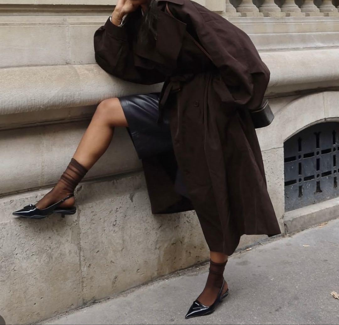 PRADA イエロー ミュール ローヒール