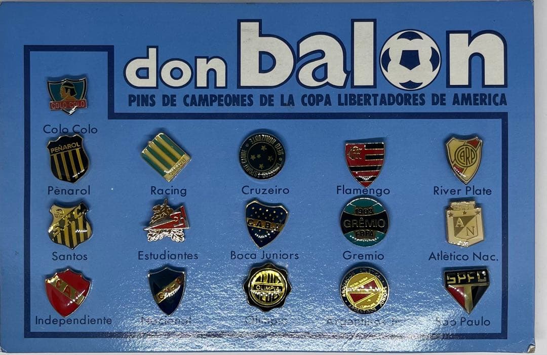 【don balon】サッカー　ピンバッチ　37個セット　南米&欧州