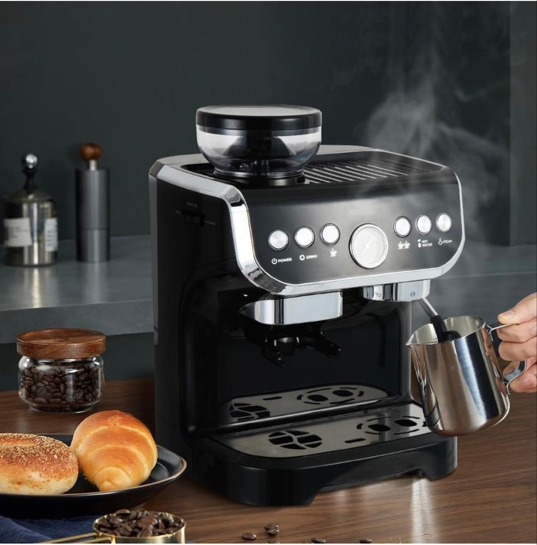 Aeroor 全自動コーヒーマシン コーヒーメーカー エスプ レッソマシ