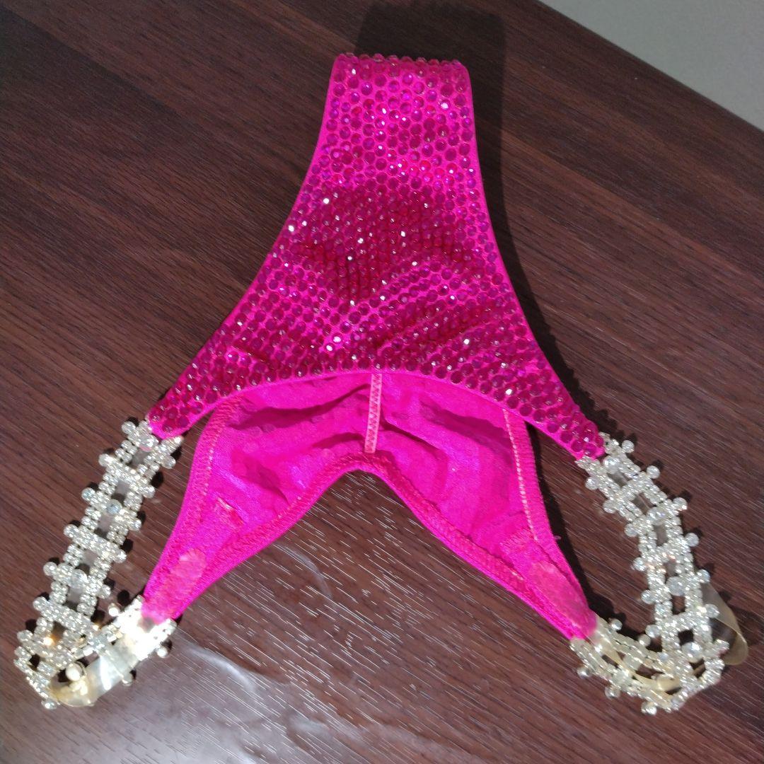 コンテストビキニ　4点セットピアス2種とブレスレット 　パッションピンク