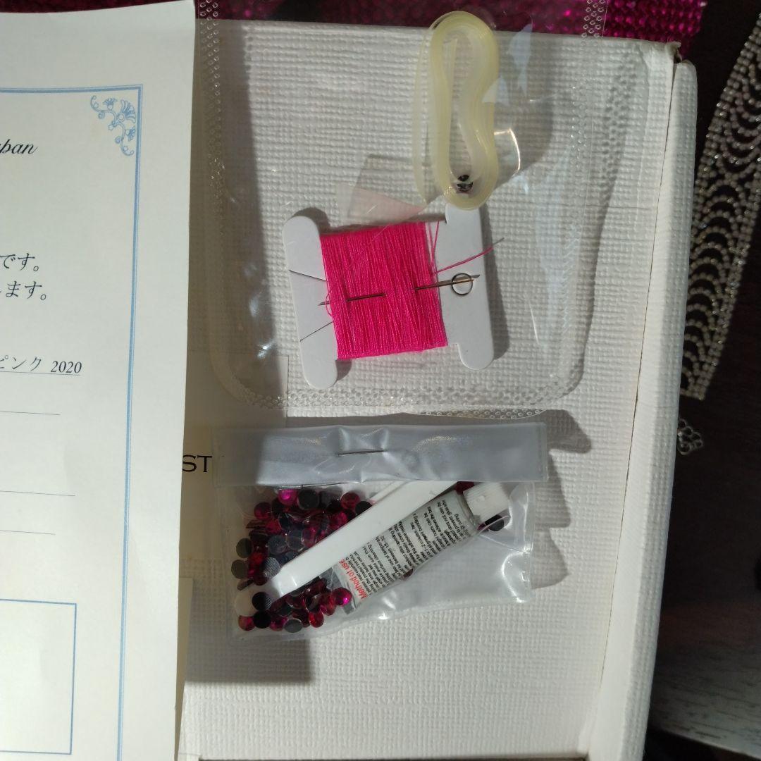 コンテストビキニ　4点セットピアス2種とブレスレット 　パッションピンク