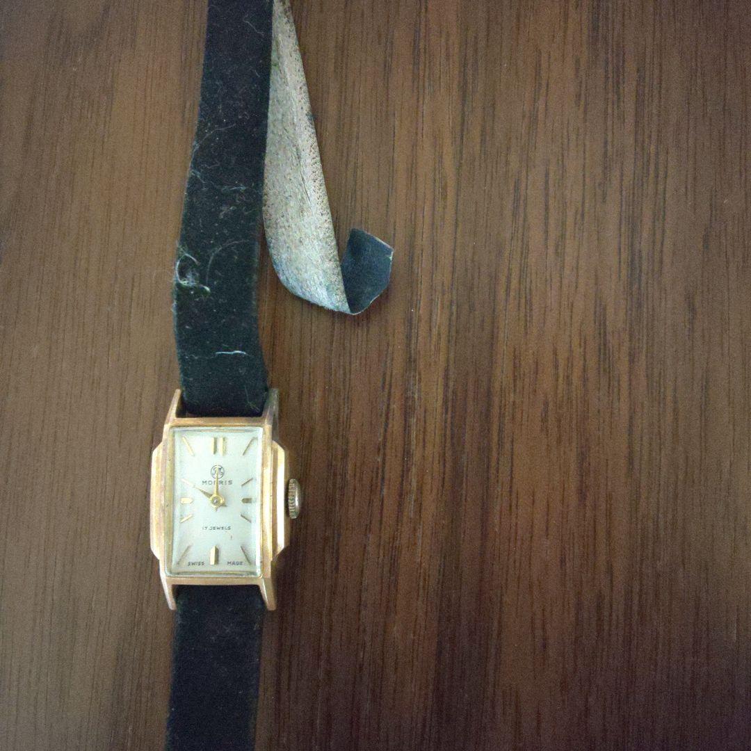 Moeris 17JEWELSモーリスゴールド アナログ腕時計 婦人用