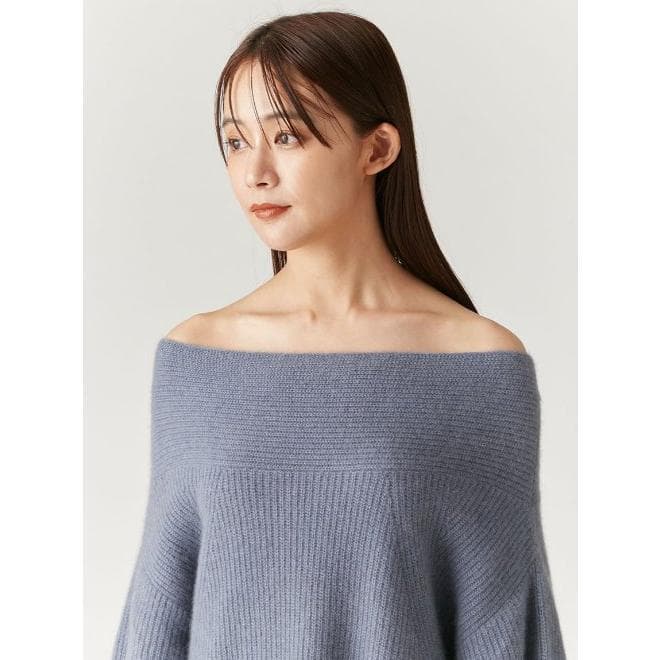 フレイアイディー　ラクーンオフショルミニニットワンピース