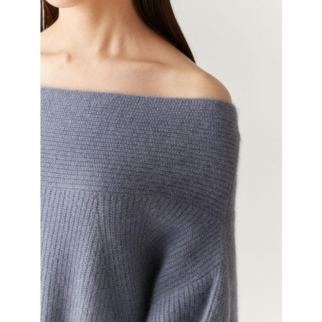 フレイアイディー　ラクーンオフショルミニニットワンピース