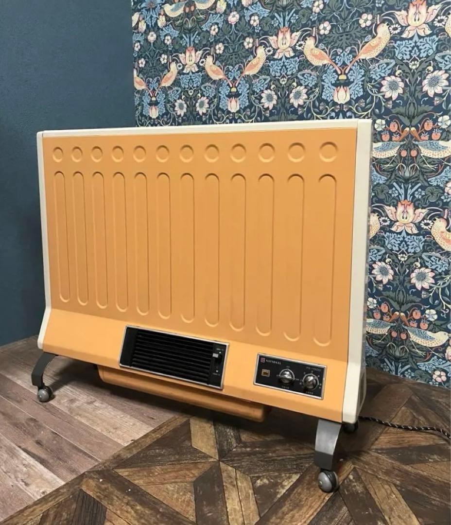 ナショナル パネル ファンヒーター 昭和レトロ 当時物 インテリア