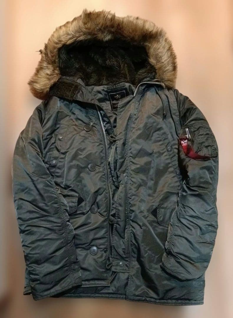 D*バ様 美品☆alpha N3B☆カーキグリーン　XL