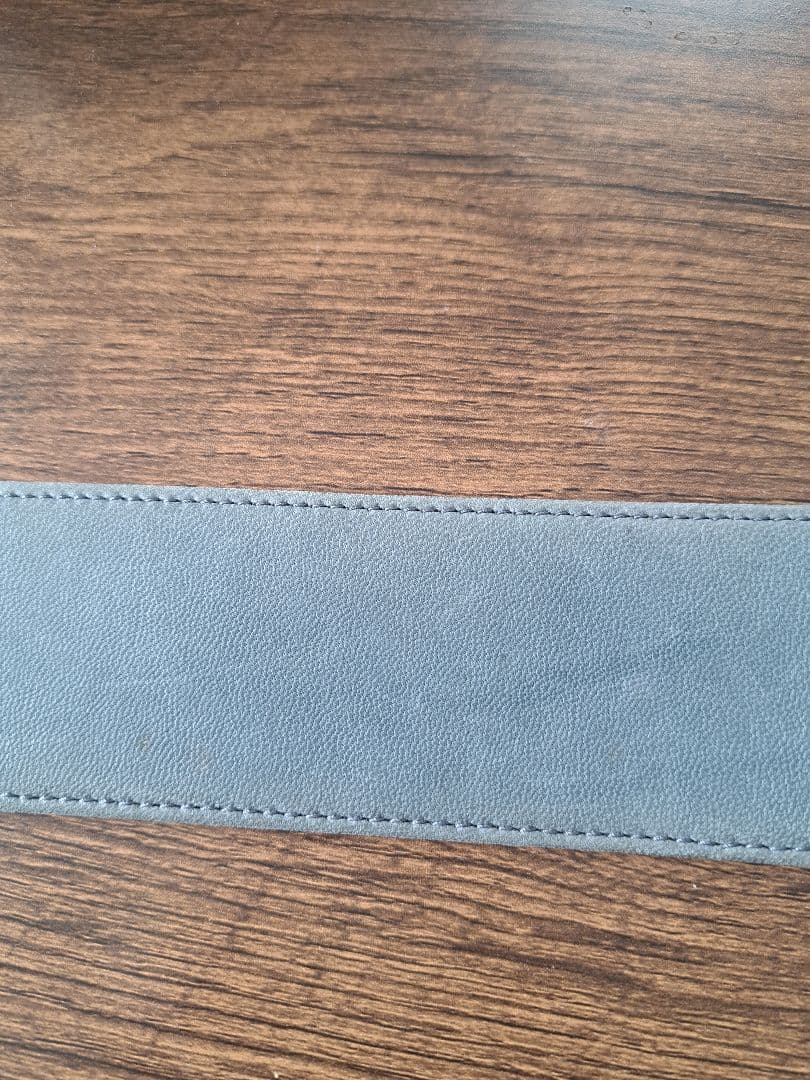 Christian Dior グレー レザー ベルト