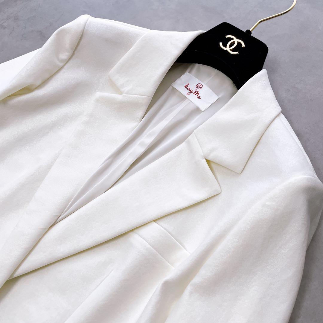 極美品✨kayme ケイミー 4wayストレッチジャガードジャケット 13 XL