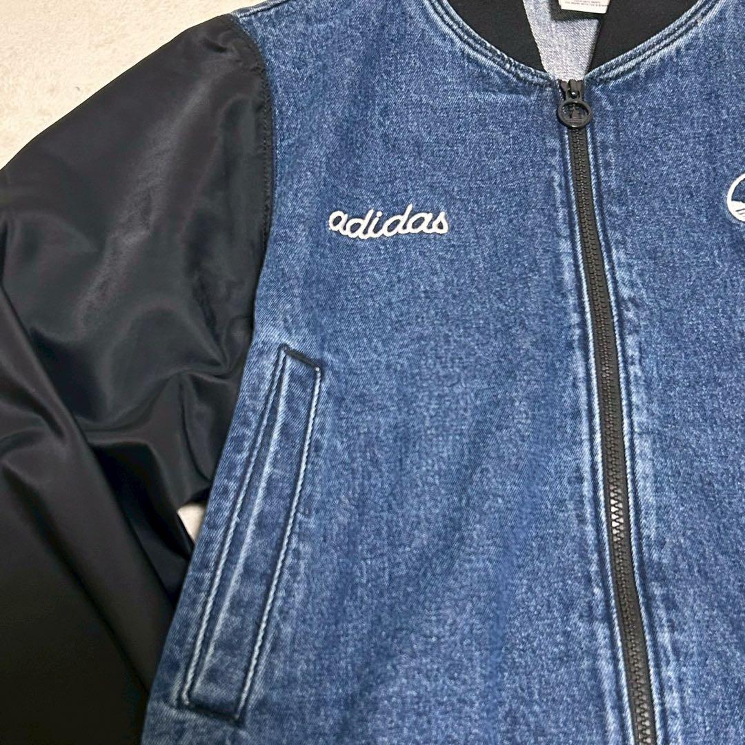 アディダス カレッジデニムジャケット M デニム ブルゾン レディース