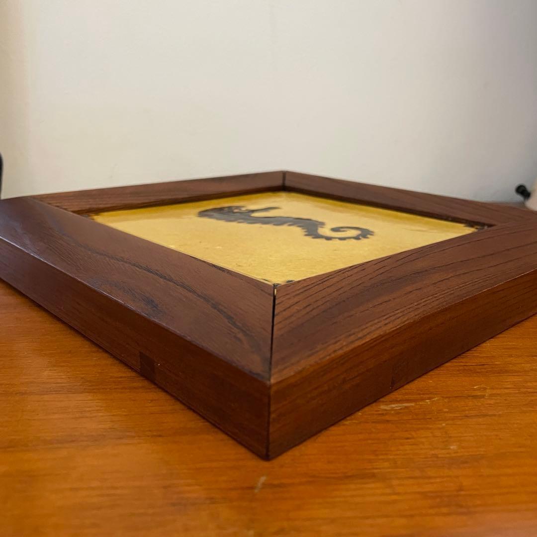 舩木研兒 舩木研児 船木研児 タツノオトシゴ　陶板画 　民藝 骨董