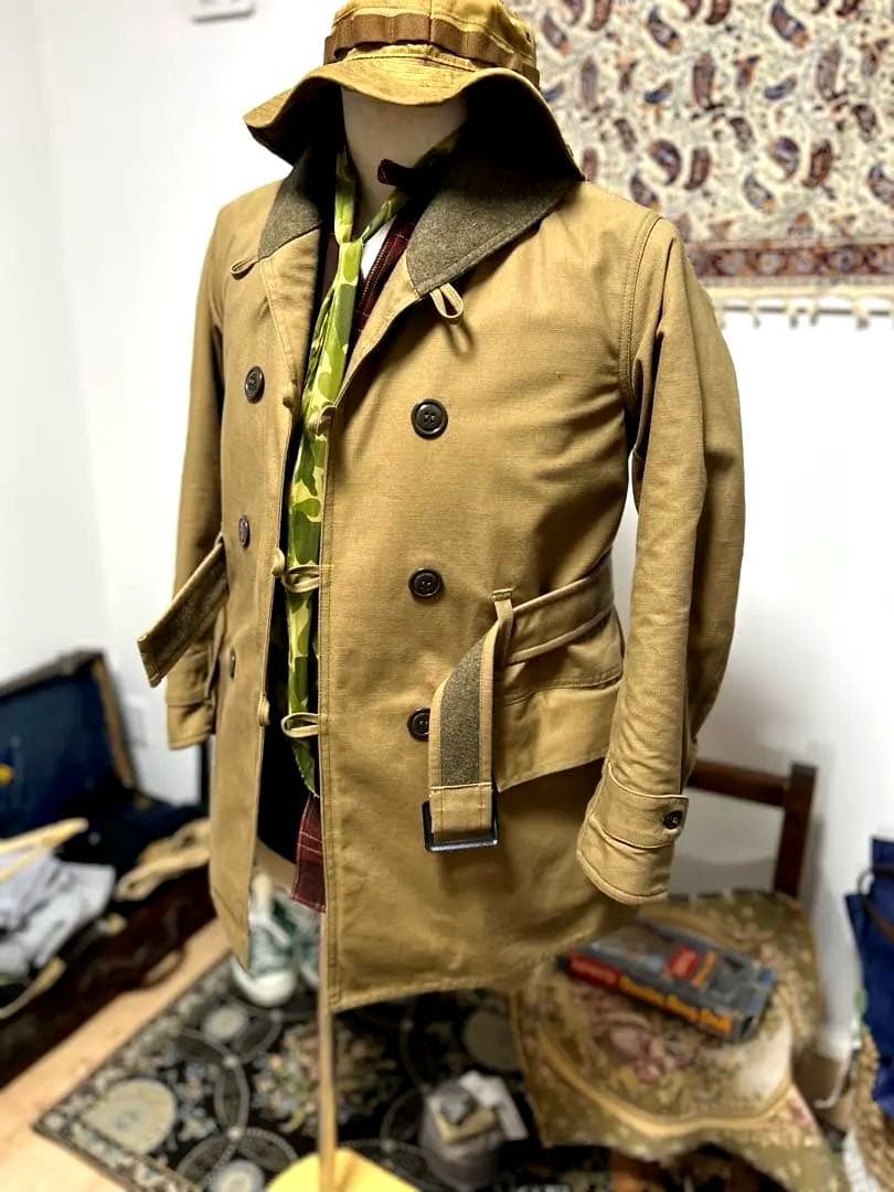 さ*と様 未使用　リアルマッコイズ　ジープコート　ステンシルカスタム　ミリタリー