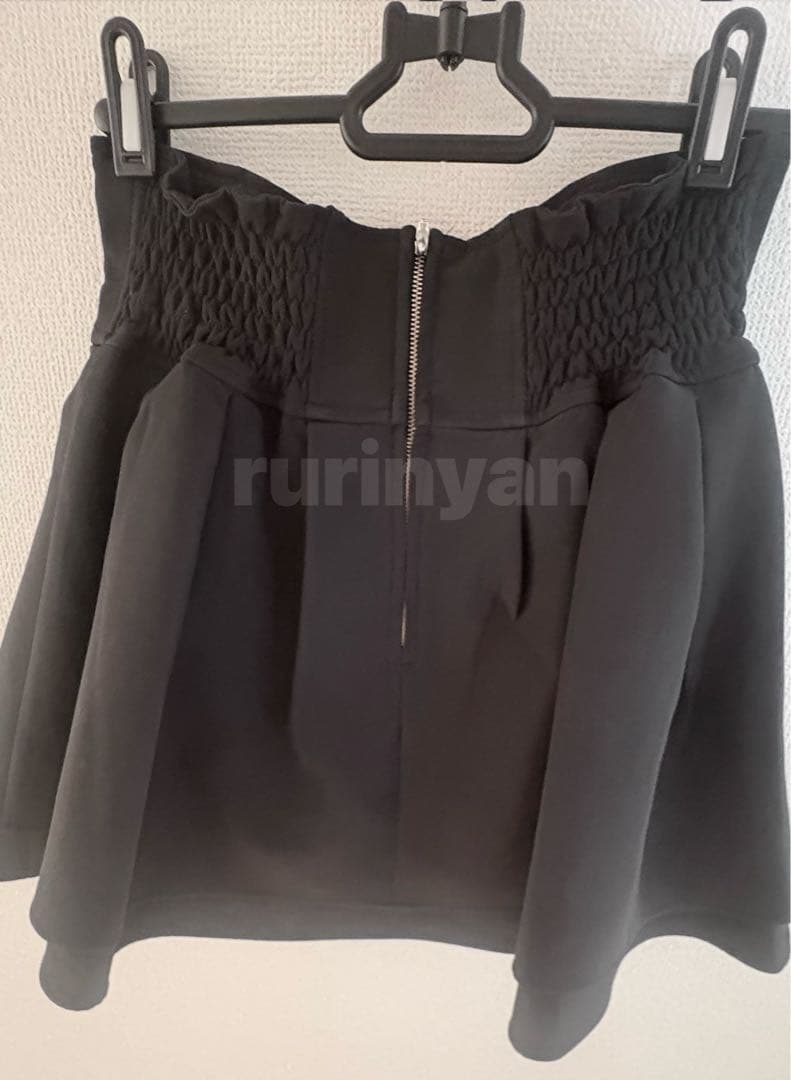 ミシェルマカロン 美脚になれるスカート♡（インナーパンツ付） L ブラック