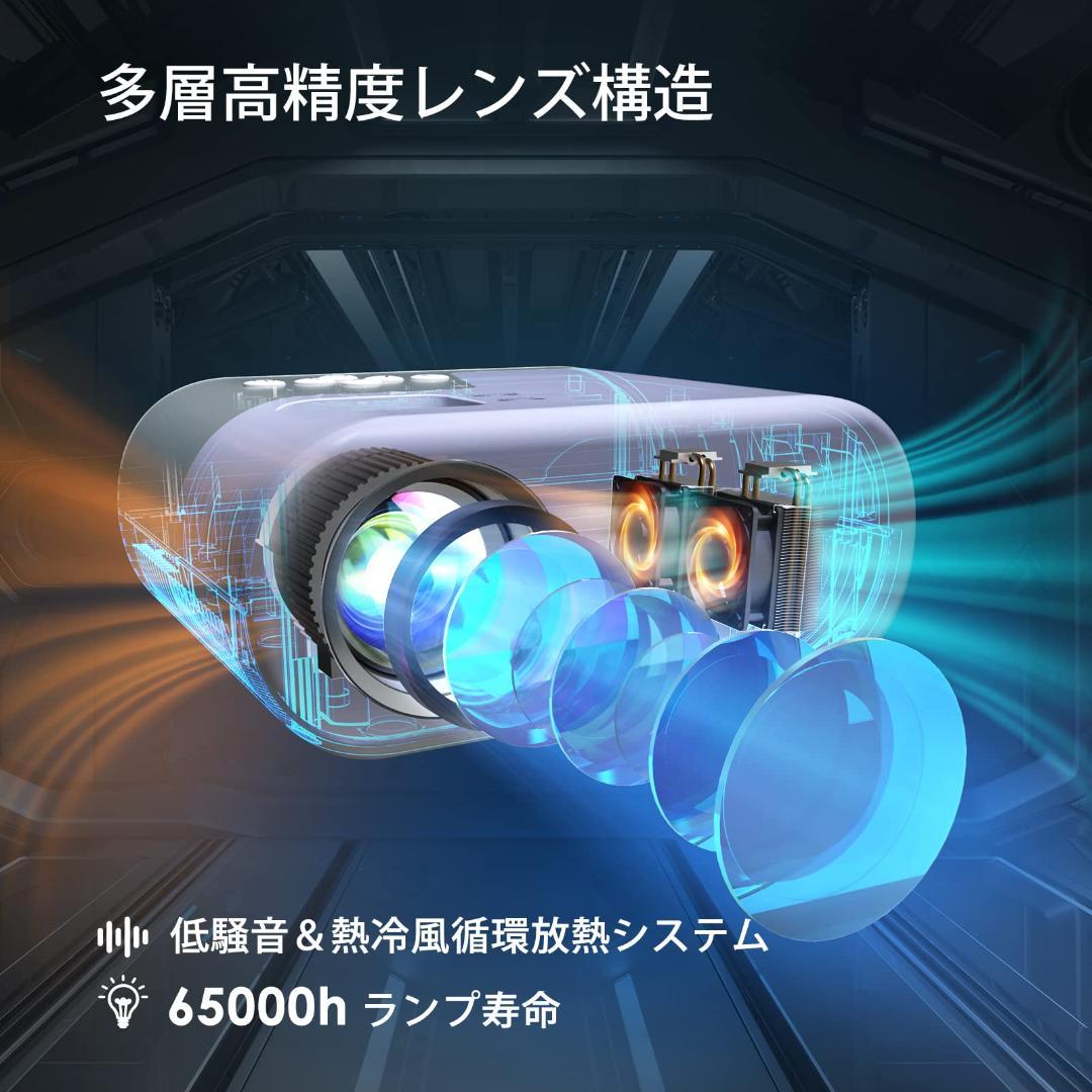 10000LM 明るさプラス 4K対応 小型 プロジェクター