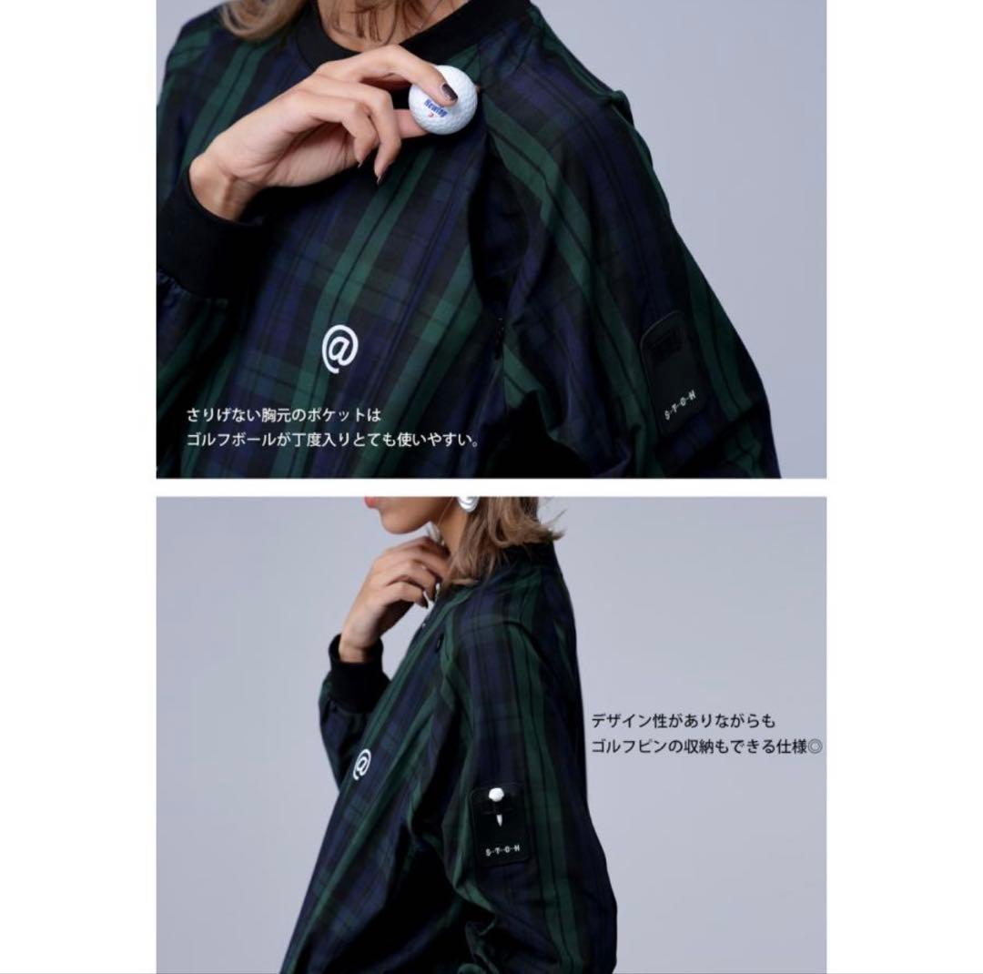 ANTIQUA GOLF×STCH チェックトップス　美品