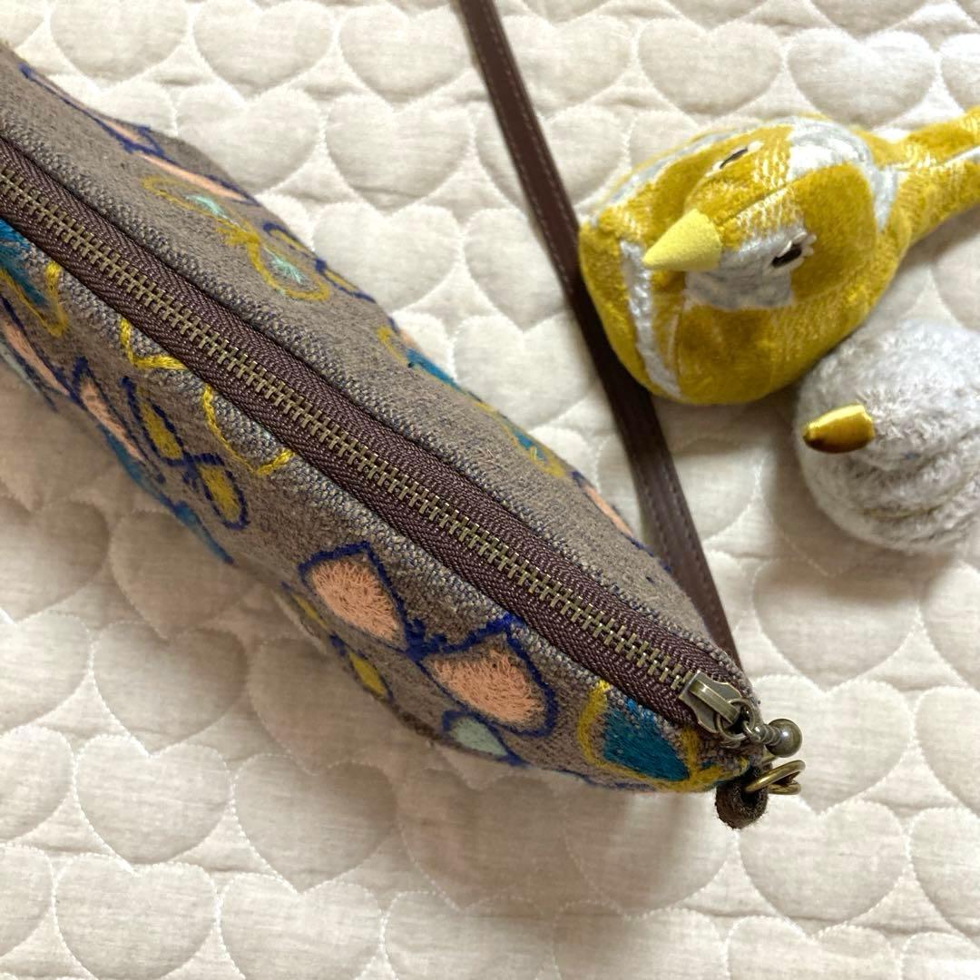 719 両面スカイフラワーのショルダーバッグ　sky flower ★レア★