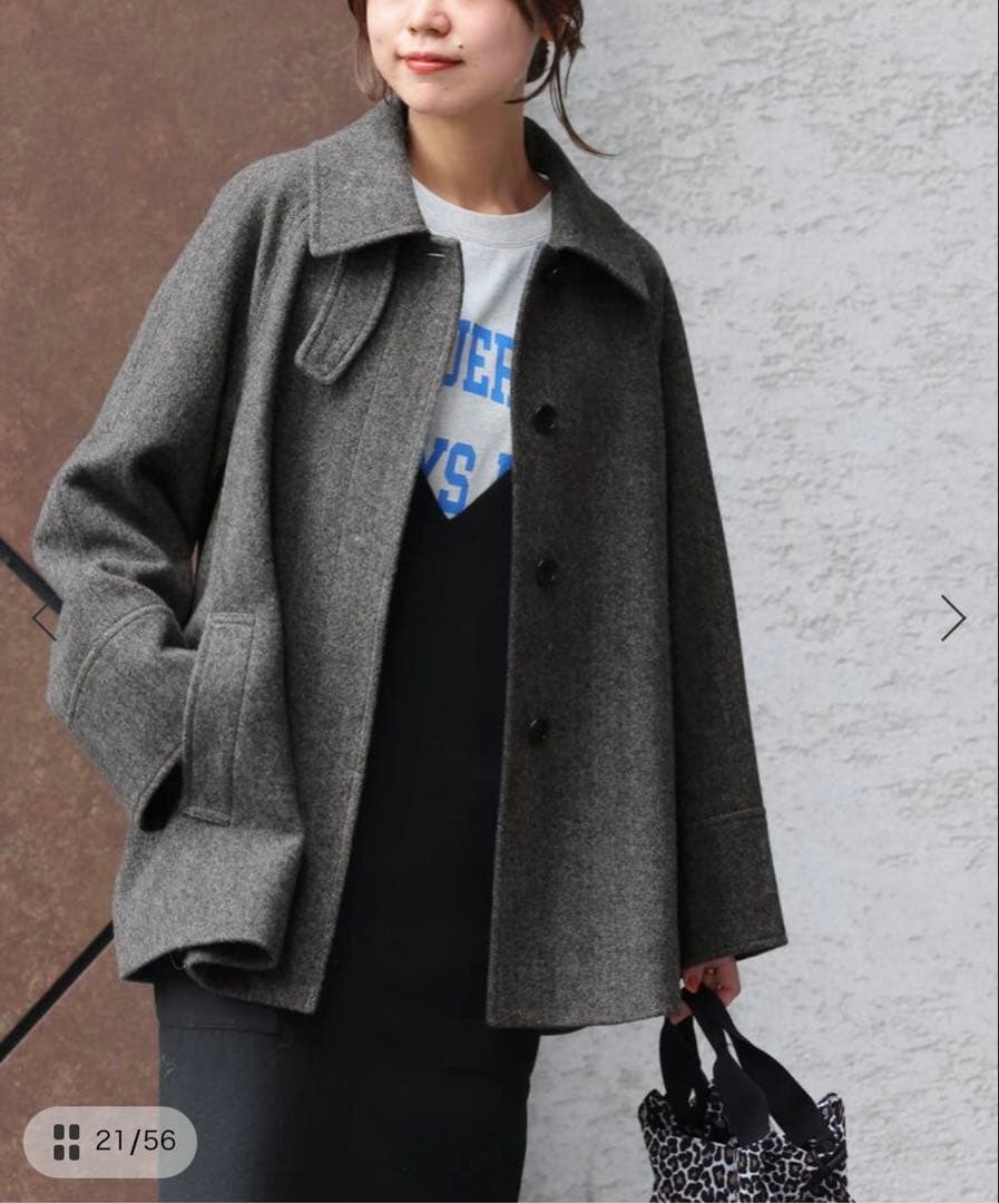 タータン様【新品タグ付】尾州ウールスーパー100Aラインコート