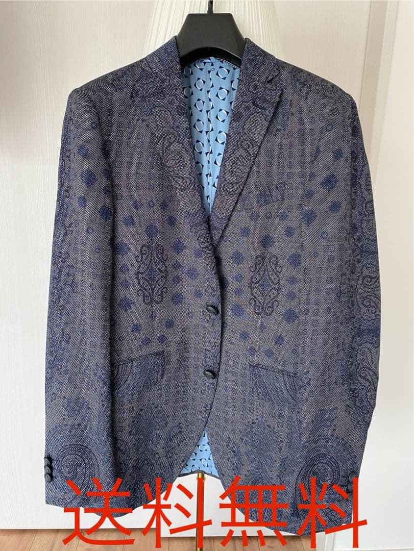 エトロ　テーラードジャケット　グレー