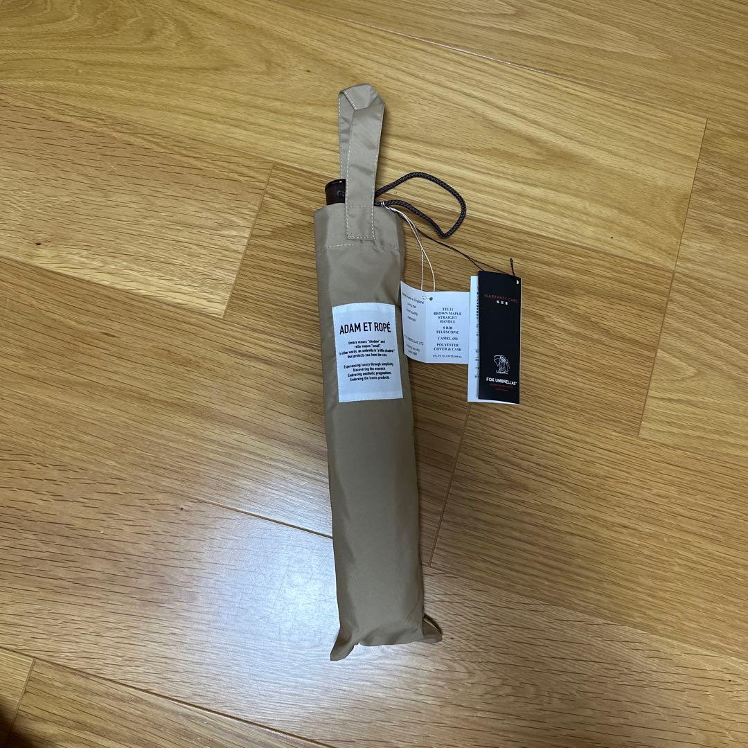 【新品未使用】FOX UMBRELLAS 折りたたみ傘 キャメル