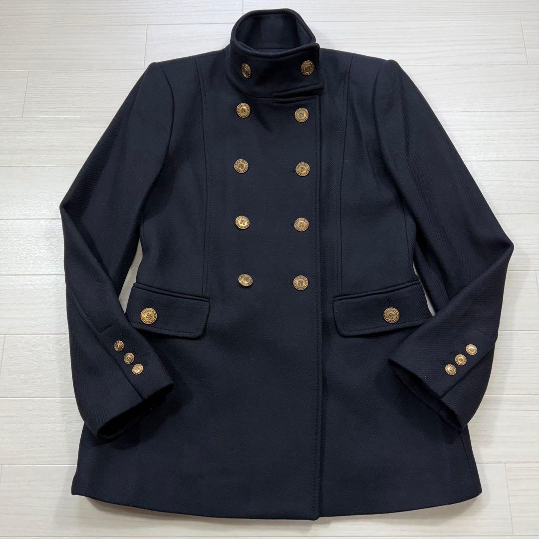 極美品 ZARA MANTECO マンテコ ナポレオンコート 金ボタン L相当