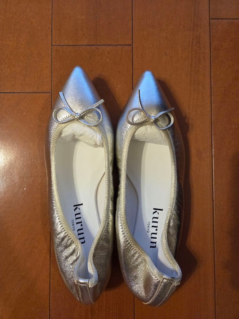 新品、未使用☆箱あり　kurun TOKYO　バレエシューズ 24センチ
