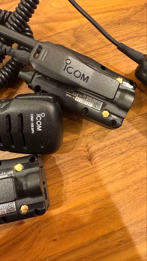 h*0様 ICOM アイコム IC-4400 2個 スピーカーマイクセット