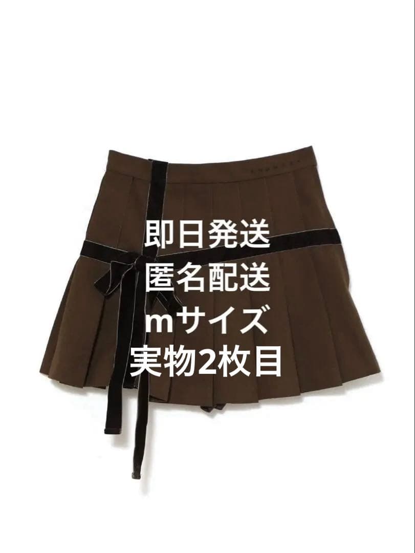 スカート Valentine ribbon mini skirt m andmary