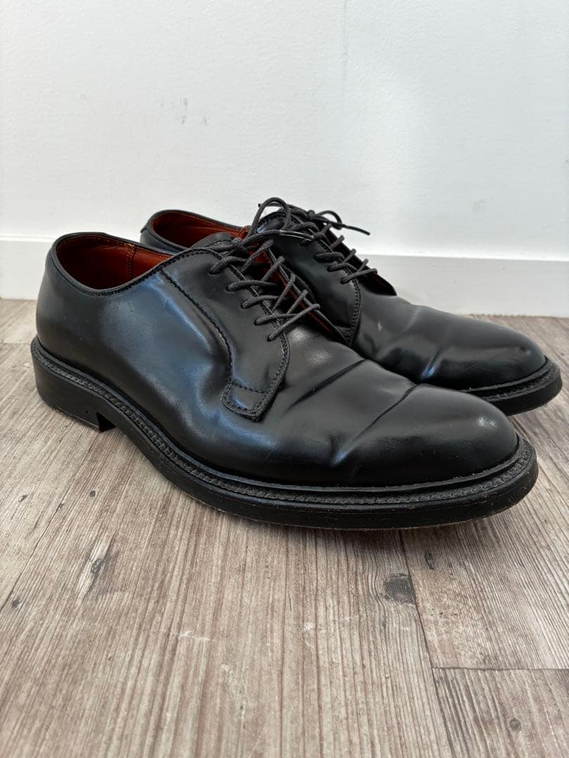 Alden 9901 プレーントゥ 黒 7 1/2 Dオールデン コードバン