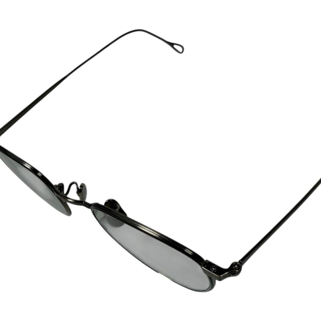 美品 EYEVAN 7282 アイヴァン 眼鏡 サングラス549 グレー8010