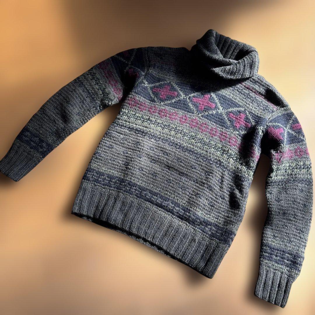 緊急値下げ　ポロラルフローレン　ノルディック　ショールカラーセーター