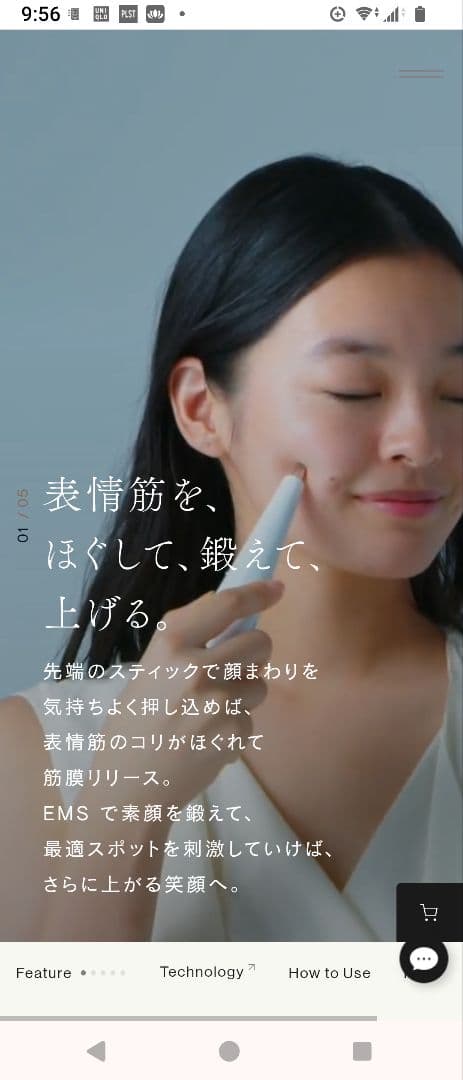 EMS美顔器 ステラボーテ ビューティフェイススティック