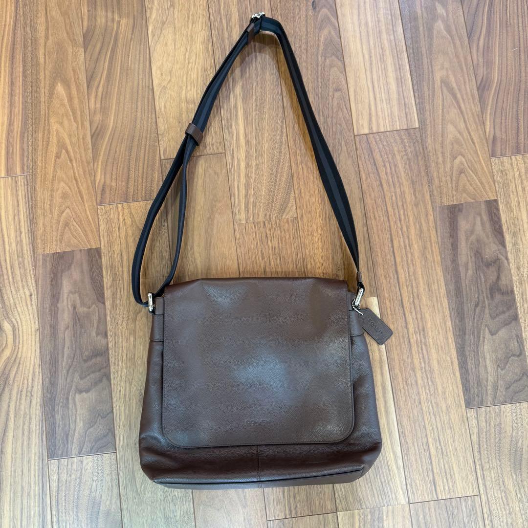 【美品】COACH メトロポリタン ソフト メッセンジャー レザー メンズ
