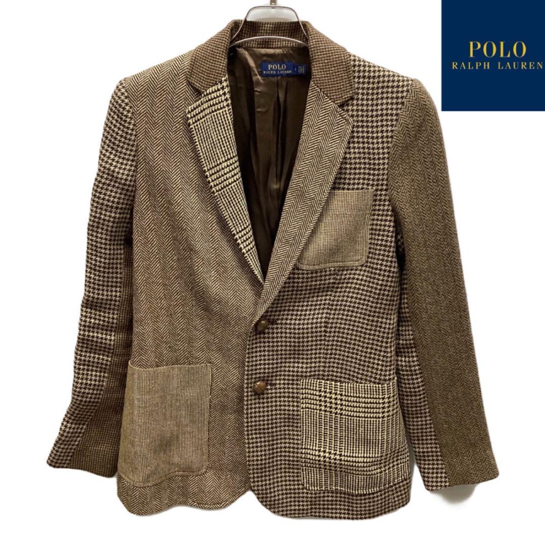 POL RALPHLAUREN レディース　パッチワーク　テーラード　ジャケット