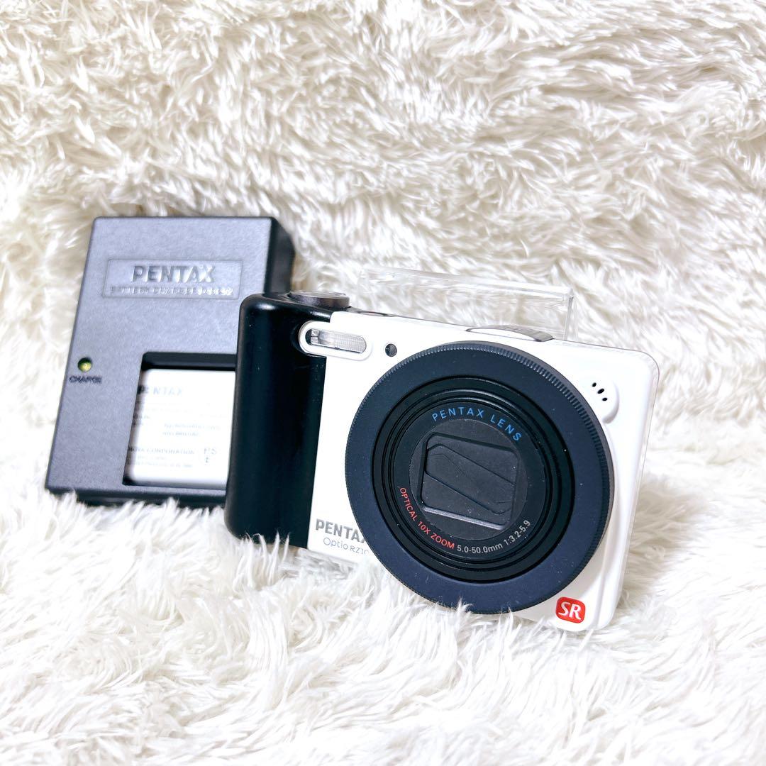 【可愛いコンデジ】PENTAX optio RZ10 ホワイト　動作確認済